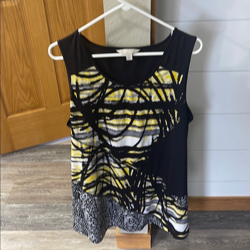 Stylish Black and Yellow Women's Top